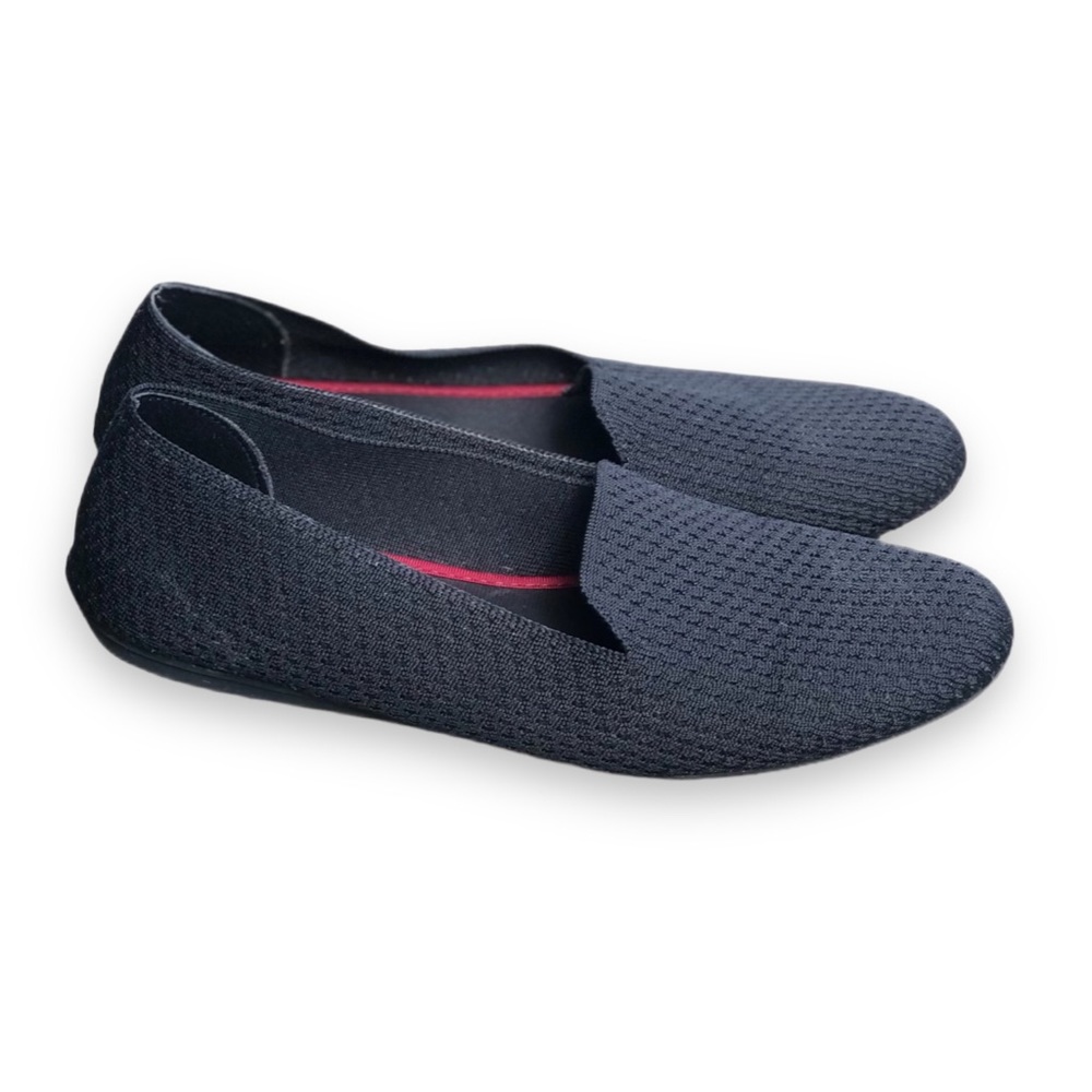Seven7 Andi Black Woven Knit Flats Size 11